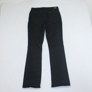 Lee Women Black Jeans 8 Bootcut Mid Rise Regular Fit Solid Denim
